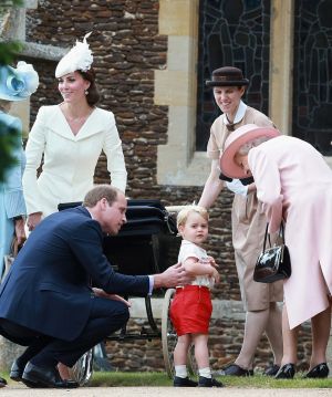 Princess Charlotte christening at St Mary Magdalene Church in Sandringham with the Queen2.jpg
